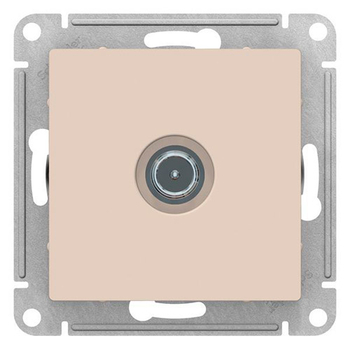 Розетка TV SE AtlasDesign оконечная 1DB, бежевая, механизм - Электрика, НВА - Выключатели и розетки - Розетки - магазин электрооборудования amperomvolt.ru